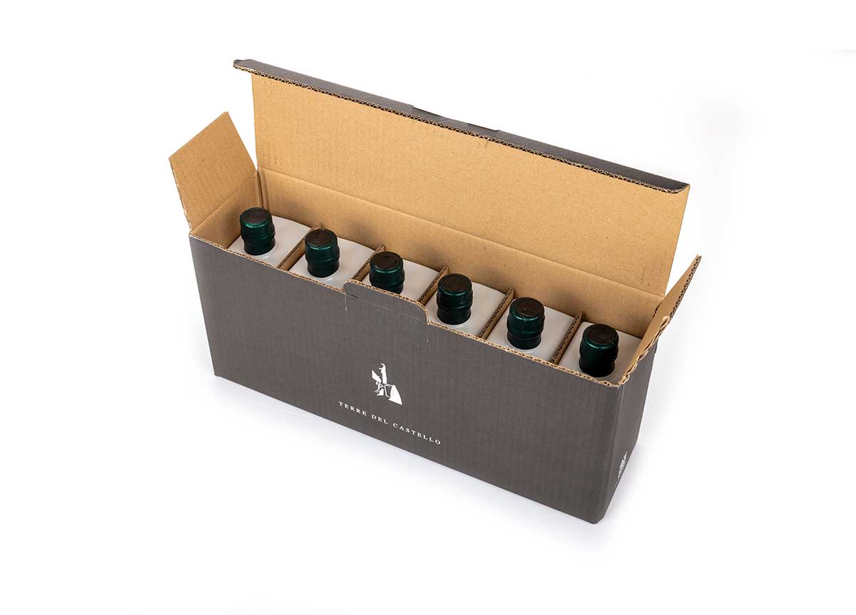 6 Bottiglie in Box Olio Extravergine di Oliva di Qualità Superiore – Raccolta 2024/2025 Monocultivar Frantoio